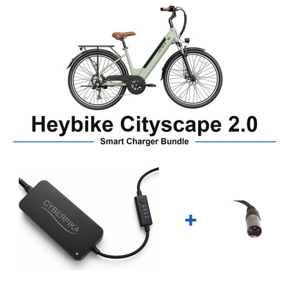 Heybike Cityscape 2.0 CyberPika smart charger bundle