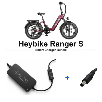 Heybike Ranger S CyberPika smart charger bundle