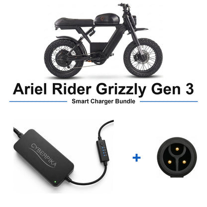 Ariel Rider Grizzly Gen 3 CyberPika smart charger bundle