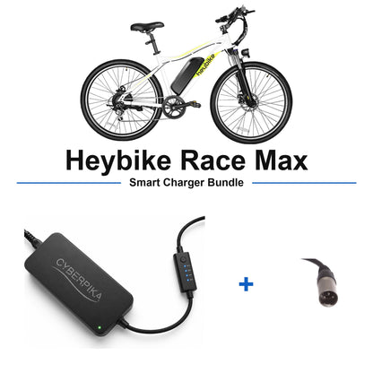 Heybike Race Max CyberPika smart charger bundle