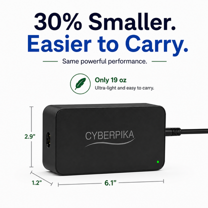 CyberPika compact portable e-bike charger