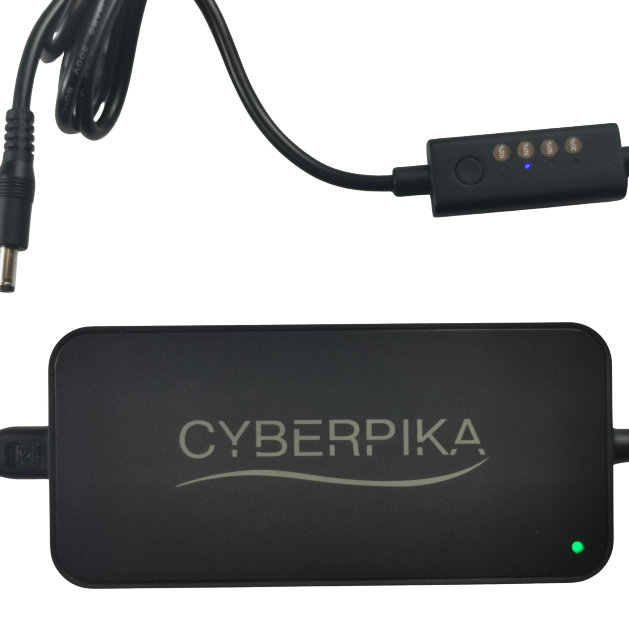 CyberPika Smart E-Bike Charger (54.6V 3A Portable GaN Charger)