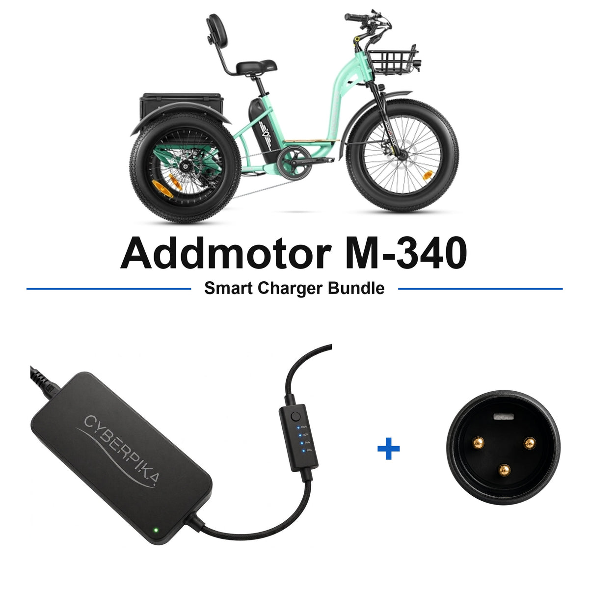 Addmotor M-340 CyberPika smart charger bundle
