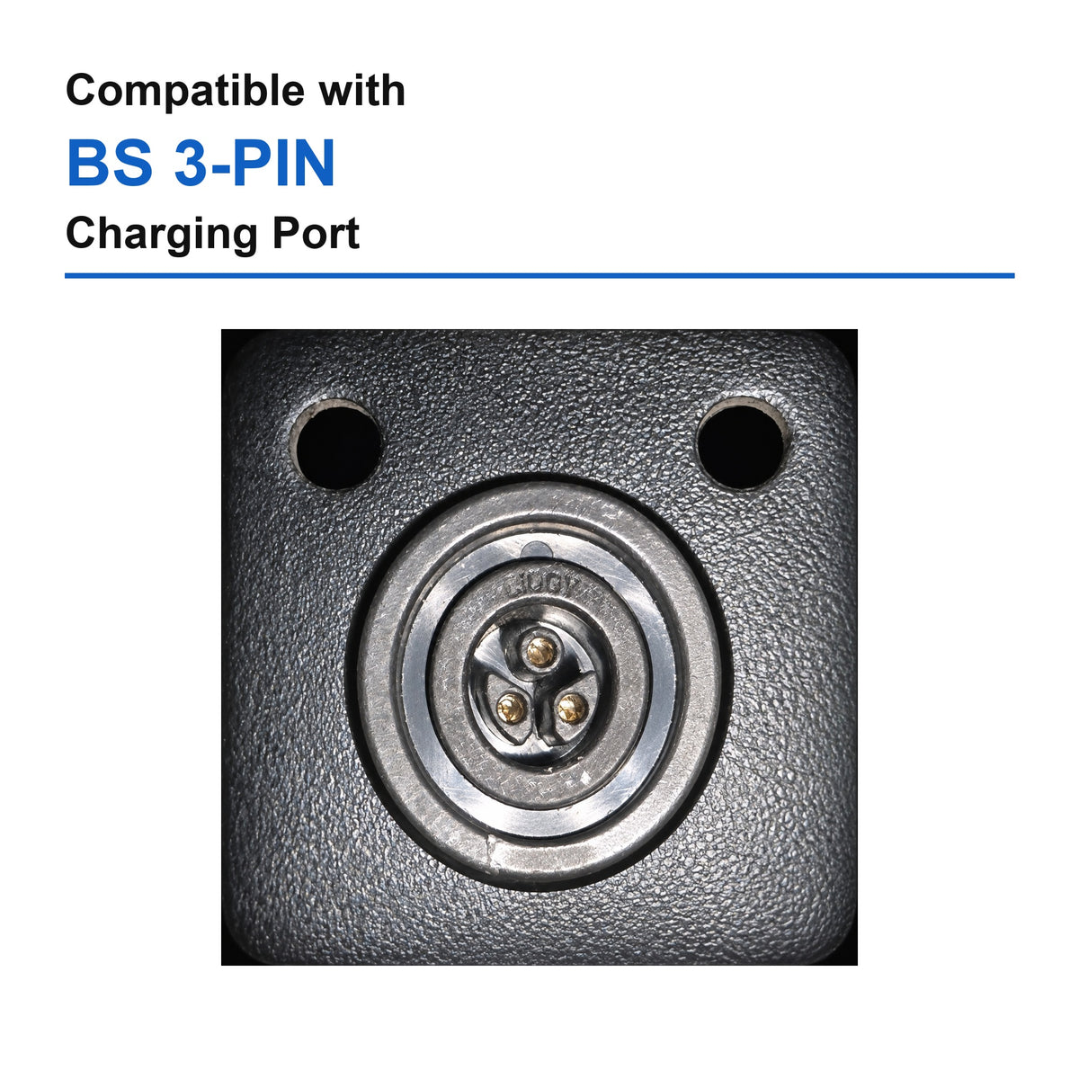 Compatible with BS 3-PIN charging port