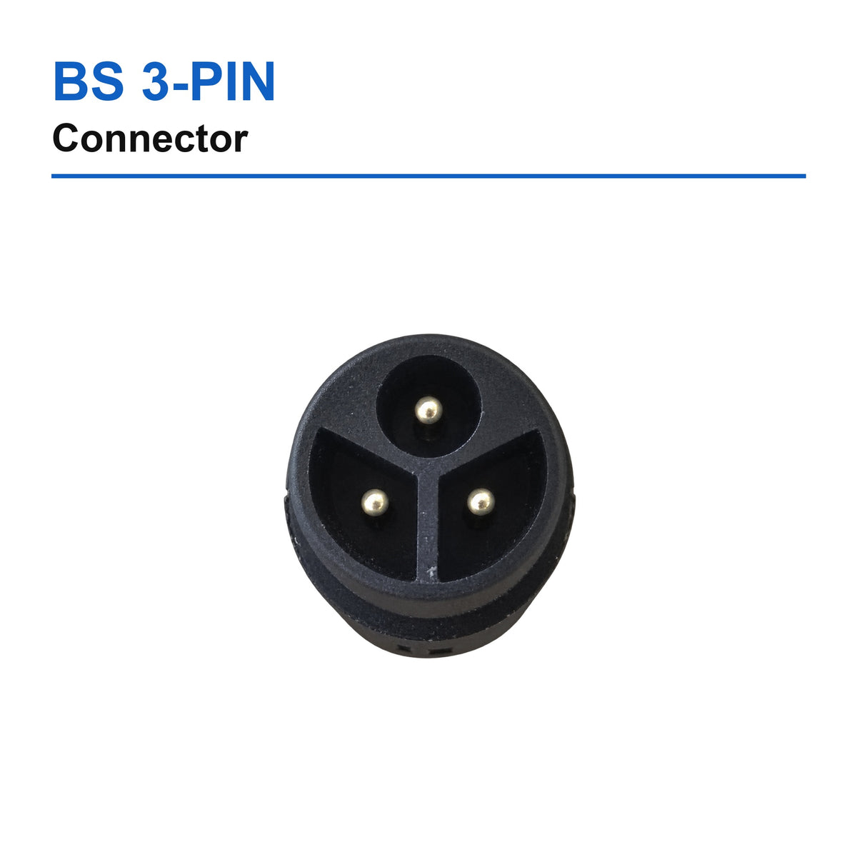 BS 3-PIN connector detail