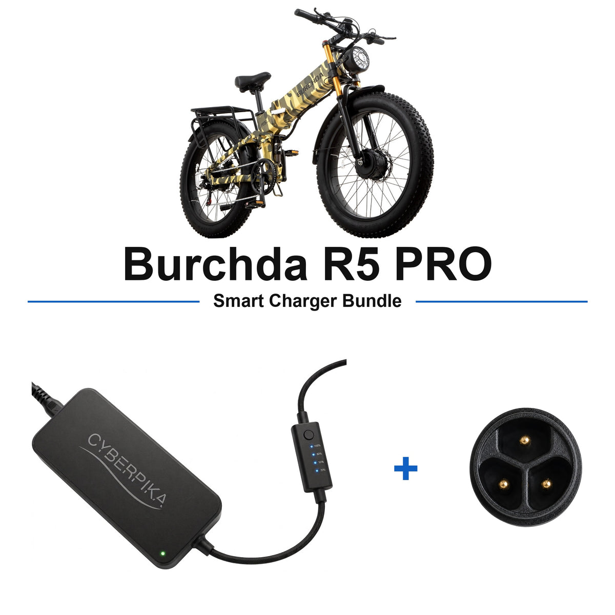 Burchda R5 PRO CyberPika smart charger bundle
