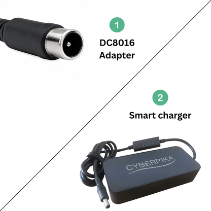 Cyberpika Smart eBike Charger Bundle with DC8016 Adapter