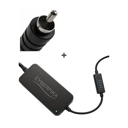 CyberPika Smart eBike Charger Bundle with RCA Adapter