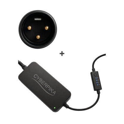 Cyberpika Smart eBike Charger Bundle with XLR Adapter