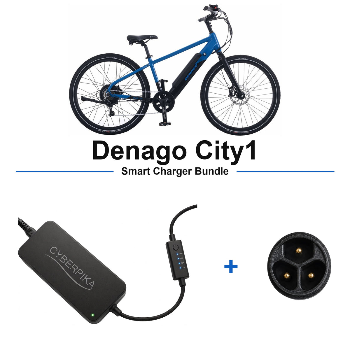 Denago City1 CyberPika smart charger bundle