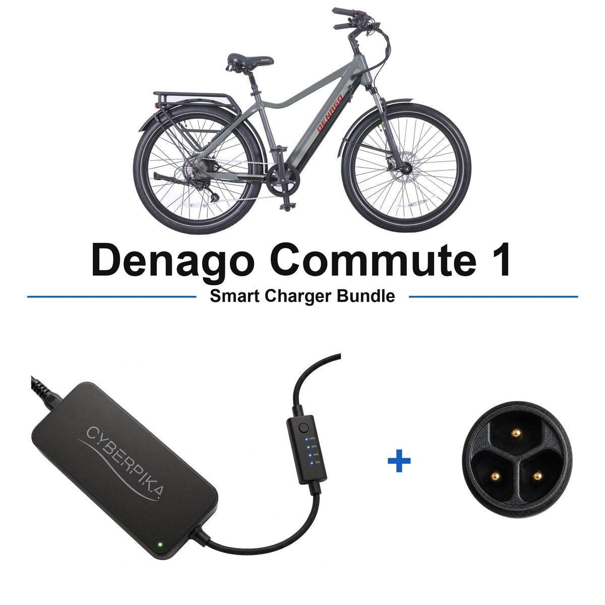 Denago Commute 1 CyberPika smart charger bundle