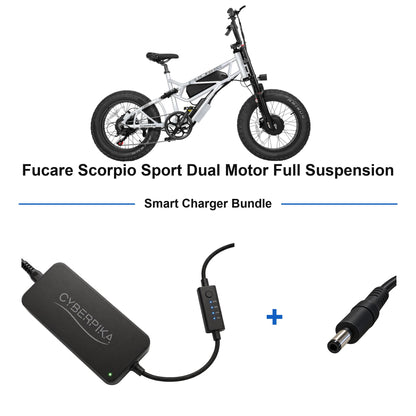 Fucare Scorpio Sport Dual Motor Full Suspension CyberPika smart charger bundle