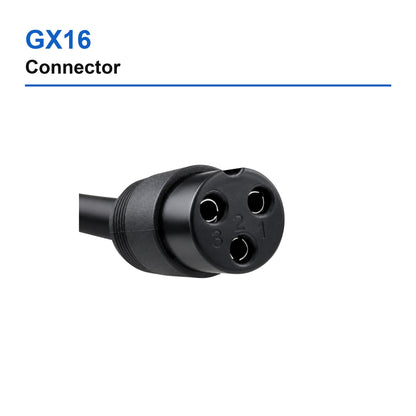 GX16 connector detail