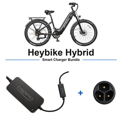 Heybike Hybrid CyberPika smart charger bundle