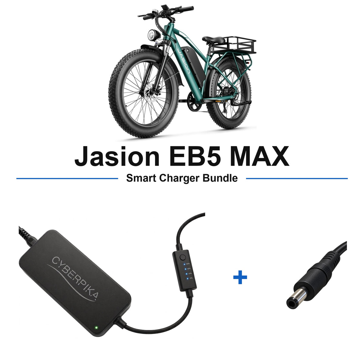 Jasion EB5 MAX CyberPika smart charger bundle