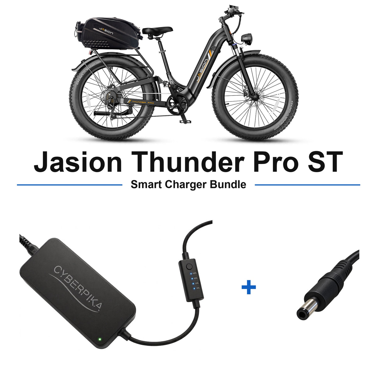 Jasion Thunder Pro ST CyberPika smart charger bundle