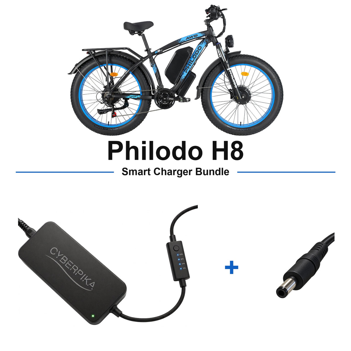 Philodo H8 CyberPika smart charger bundle