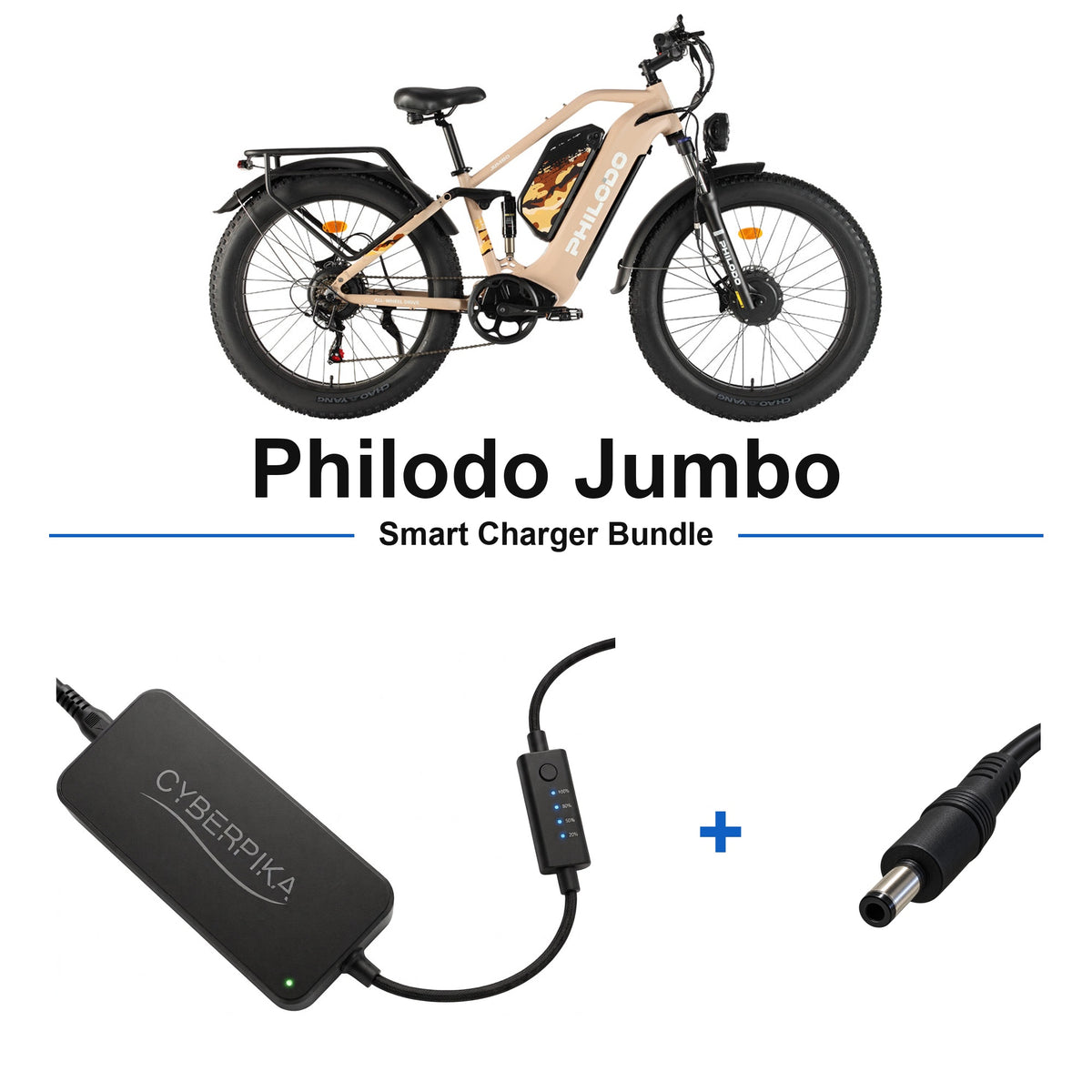 Philodo Jumbo CyberPika smart charger bundle