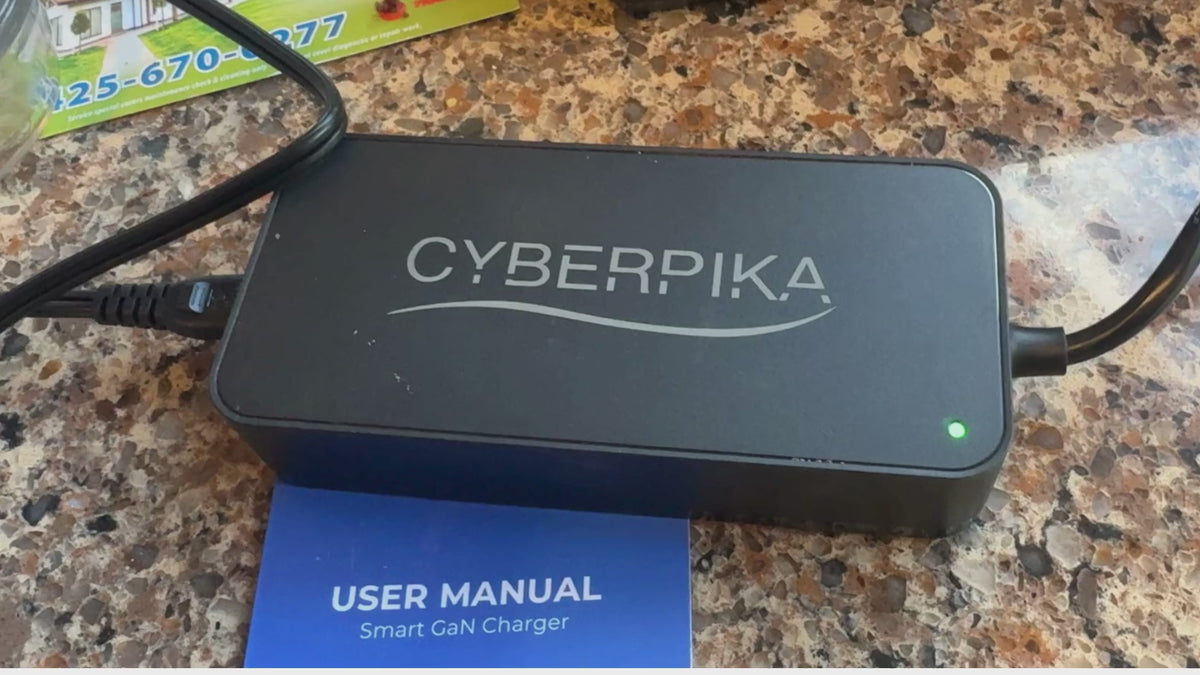 Load video: Real customer using the CyberPika Smart Charger with a Lectric XP4.