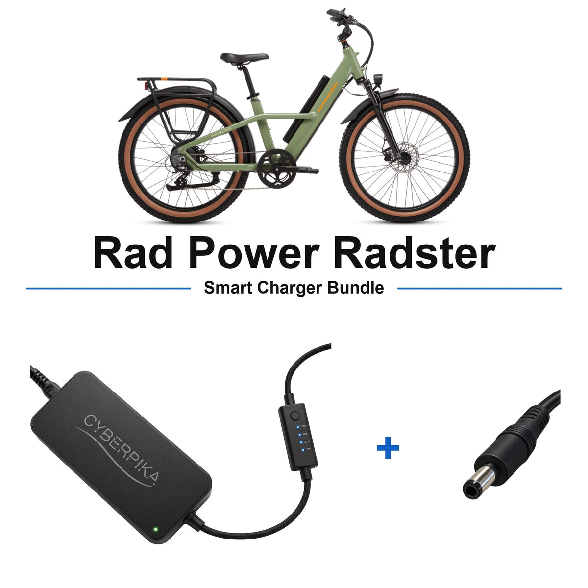 Rad Power Radster CyberPika smart charger bundle