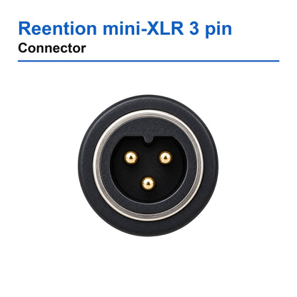 Reention mini-XLR 3 pin connector detail