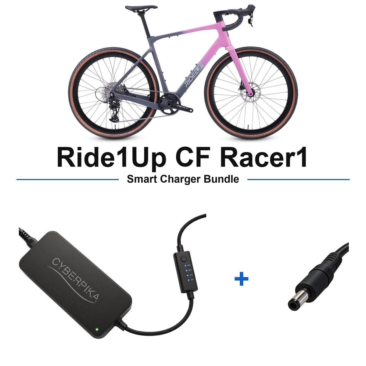 Ride1Up CF Racer1 CyberPika smart charger bundle