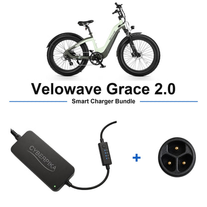 Velowave Grace 2.0 CyberPika smart charger bundle