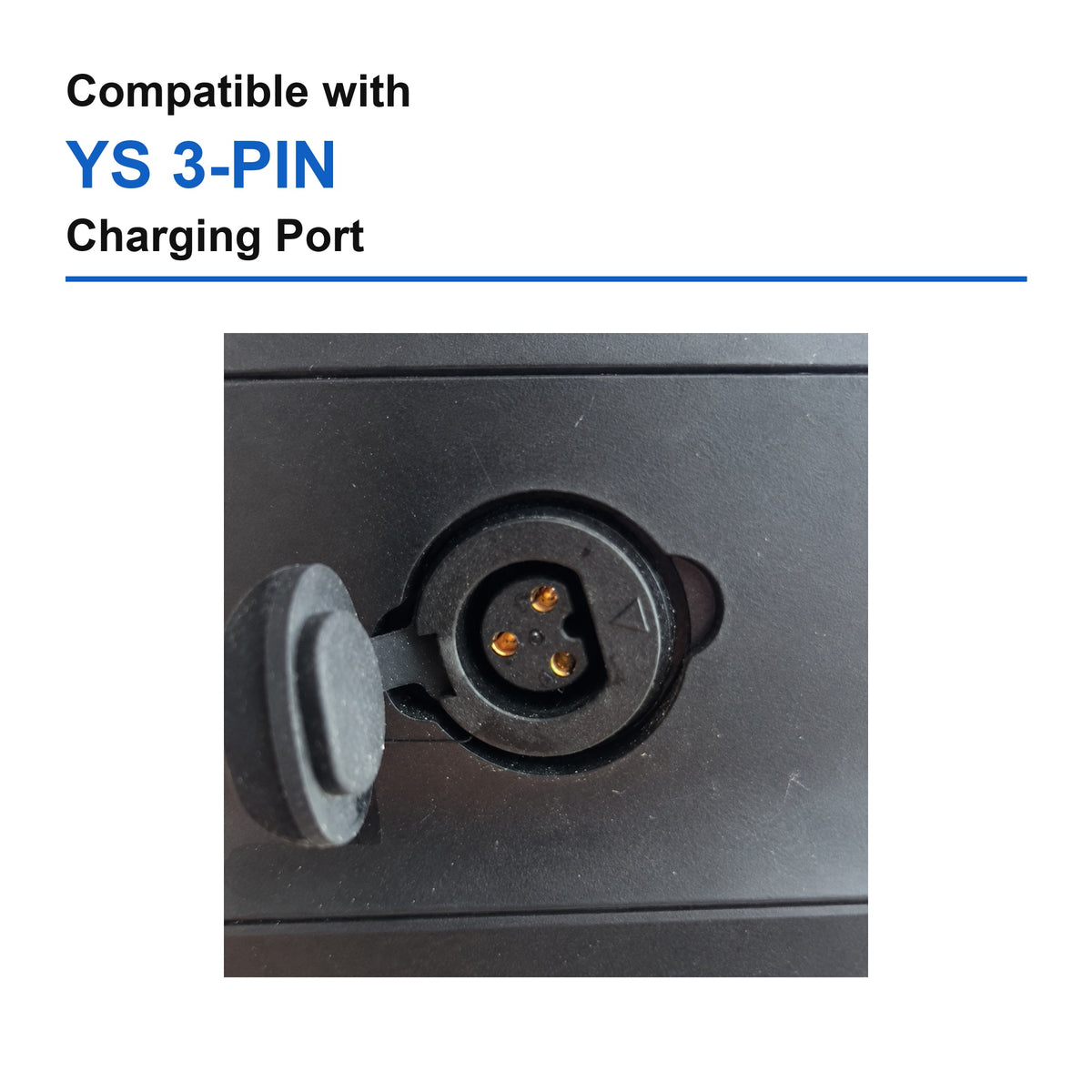 Compatible with YS 3-PIN charging port